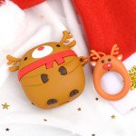 Wholesale Cute Design Cartoon Silicone Cover Skin for Airpod (1 / 2) Charging Case (Santa Claus)